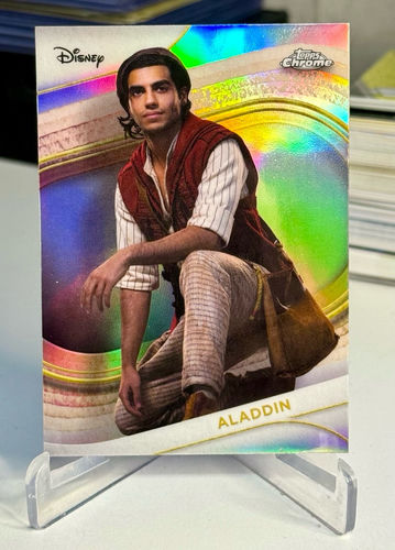 Topps Chrome Disney Aladdin trading card, number 187, Refractor parallel