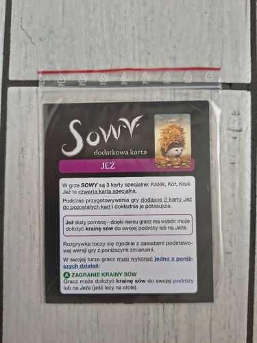 Karty promo do gry Sowy