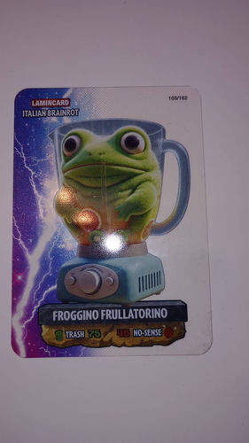 Italian Brainrot Lamincard Froggino Frullatorino