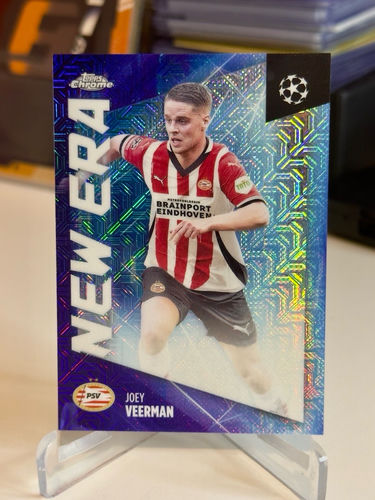 Joey Veerman Topps Chrome New Era trading card, PSV Eindhoven, NE-20