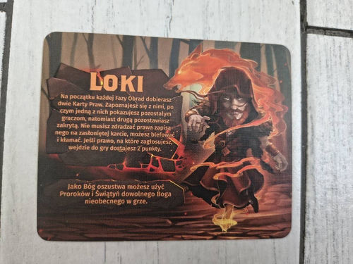 Karta promo Loki do gry Palec Boży