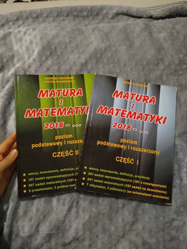Zestaw: Matura z matematyki 2018-... : poziom podstawowy i rozszerzony. +1