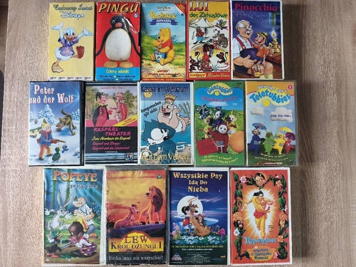Kasety z bajkami VHS 