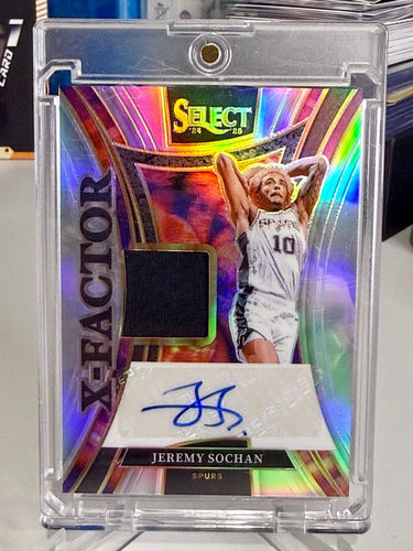 Jeremy Sochan San Antonio Spurs numerowana 081/199 karta NBA z autografem i koszulka Panini Select X-Factor Silver Prizm Game worn Jersey patch