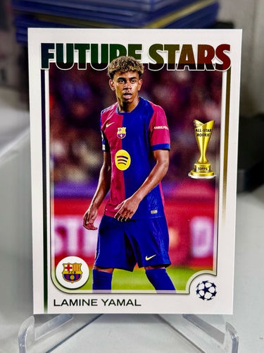 Topps Future Stars Lamine Yamal trading card, FC Barcelona, card number 27