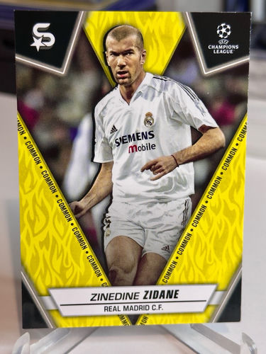 Topps UEFA Champions League Zinedine Zidane trading card, Real Madrid C.F., 193