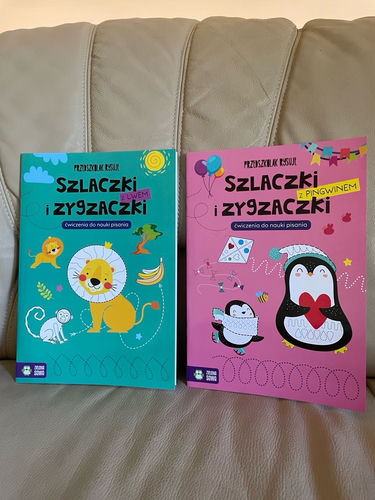 Szlaczki i zygzaczki z pingwinem : ćwiczenia do nauki pisania