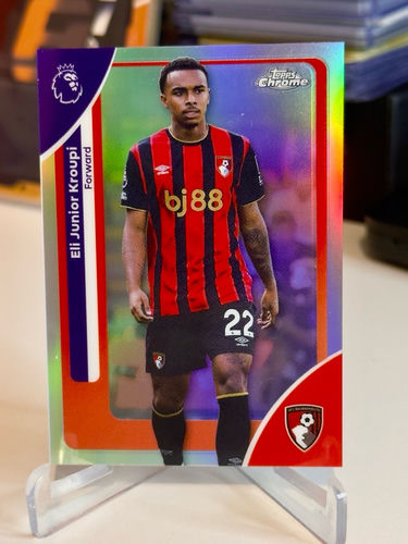 Topps Chrome 2026 trading card, Eli Junior Kroupi, AFC Bournemouth