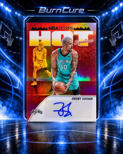 Jeremy Sochan San Antonio Spurs karta NBA z autografem Panini Hoops Hot Signatures Holo