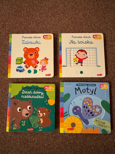 17 zł za sztukę ruchome obrazki Akademia mądrego dziecka zabawki , niedźwiadek , motyl , na boisku