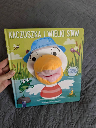 Kaczuszka i Wielki staw książka z dużą pacynką