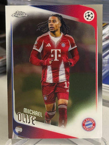 Michael Olise Bayern Munich karta kolekcjonerska Topps Chrome