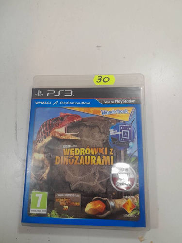 vintage retro gra ps3 wonderbook wędrówki z dinozaurami oldschool gaming