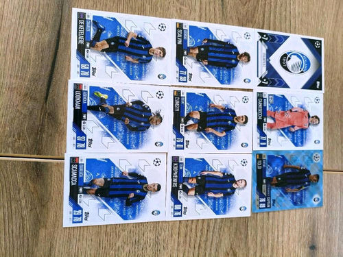 Cały komplet Atalanty topps match attax 24/25 9 kart 