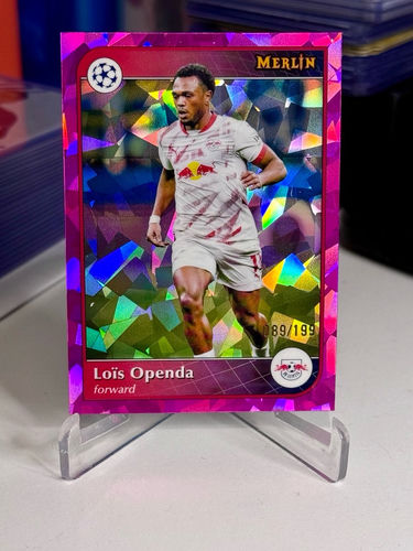 Topps Merlin Loïs Openda trading card, RB Leipzig, numbered 089/199
