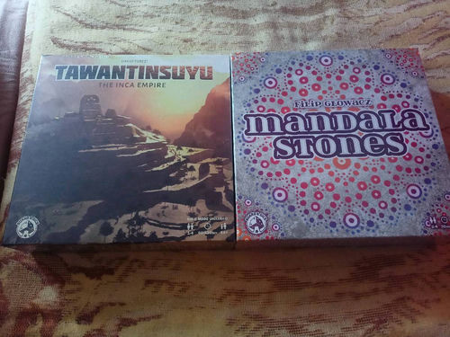 Tawantinsuyu i Mandala Stones nowe w folii. Niezależne językowo. 