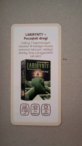 Labirynty Początek drogi karta