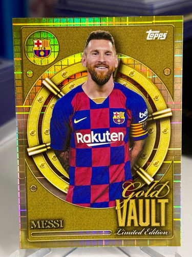 Topps Gold Vault trading card, Lionel Messi, FC Barcelona, GV-6