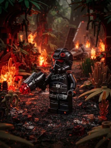LEGO Star Wars 75226 - Inferno Squad Agent (Frown, Sunken Eyes) - sw0987