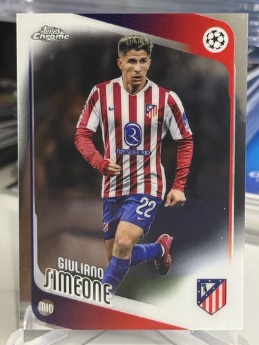 Giuliano Simeone Atletico Madrid karta kolekcjonerska Topps Chrome