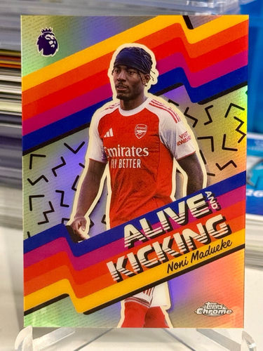 Noni Madueke Arsenal karta kolekcjonerska Topps Chrome Premier League Alive and Kicking 2026