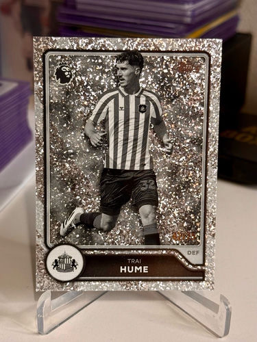 Topps Premier League Trai Hume trading card, 2026/27, numbered 42/75