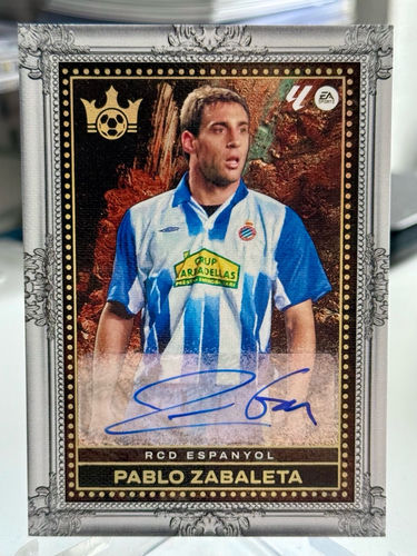 Pablo Zabaleta RCD Espanyol numerowana 02/10 karta z autografem Panini Pitch Kings Legacy Portrait Signatures