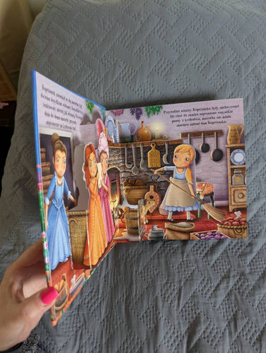 Kopciuszek książka rozkładanka obrazki trójwymiarowe 3D 