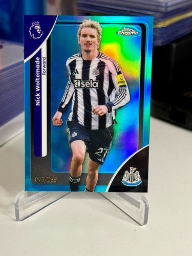 Topps Chrome trading card, Newcastle United forward Nick Woltemade, 073/299