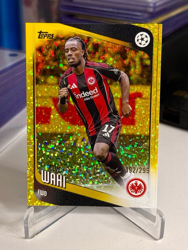Topps UEFA Champions League trading card, Elye Wahi, Eintracht Frankfurt, 192/29