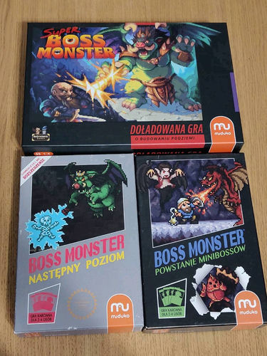 Zestaw: Super Boss Monster - Doładowana gra o budowaniu podziemi +2