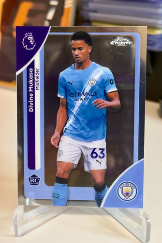 Topps Chrome Premier League 2026 Divine Mukasa trading card, number 128