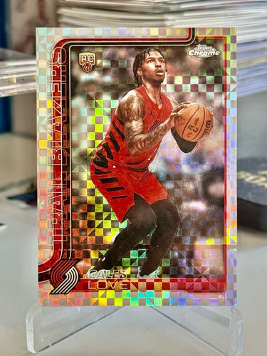 Caleb Love Portland Trail Blazers karta NBA Topps Prism Refractor Chrome Update RC Rookie Card