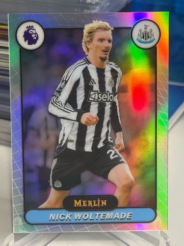 Nick Woltemade Newcastle United karta kolekcjonerska Topps Merlin Refractor 2026