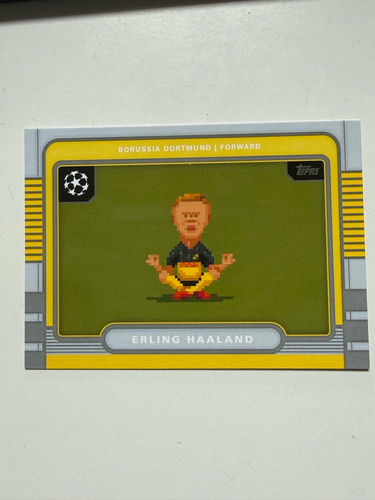 Erling Haaland Borussia Dortmund karta kolekcjonerska Topps UCC Flagship 8 bit Insert 2024/25