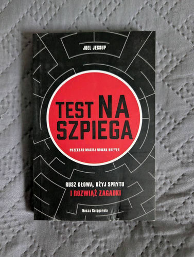Test na szpiega książka z zagadkami dla dzieci