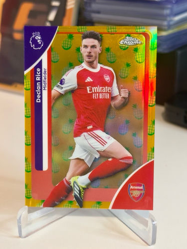 Topps Chrome Premier League 2026 trading card, Declan Rice, number 14