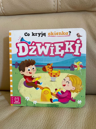 Dźwięki Co kryją okienka książeczka z okienkami rozwój mowy 