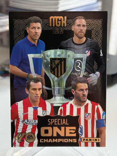 Simeone Oblak Godin Koke Atletico Madrid karta kolekcjonerska Panini MGK Megacracks La Liga Special One Champions