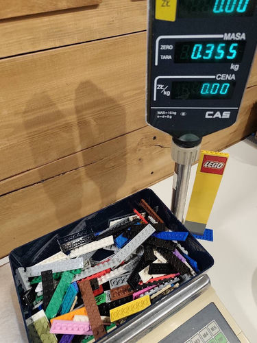 LEGO klocki 350g płaskie od 2x2 do 2x16