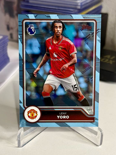Topps Premier League trading card, Leny Yoro, Manchester United, 2026/27