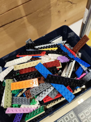 Lego klocki płaskie długie 0,5kg