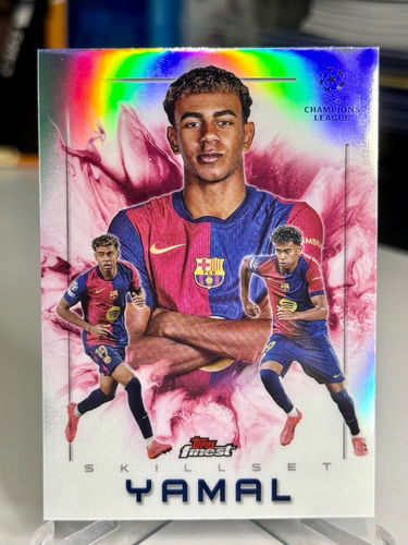 Lamine Yamal Barcelona karta kolekcjonerska Topps Finest Skillset