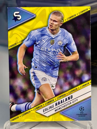 Topps UEFA Champions League 2024 Erling Haaland trading card