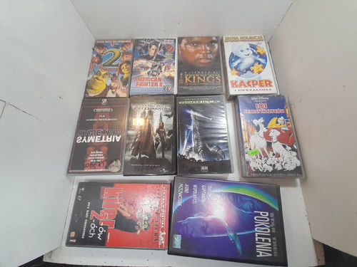 na sztuki kasety vhs  kacper 101 dalmatynczykow shrek godzilla kilerów dwóch symetria star trek pokolenia vintage retro rare