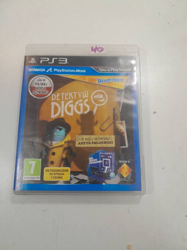 vintage retro gra ps3 wonderbook detektyw diggs oldschool gaming