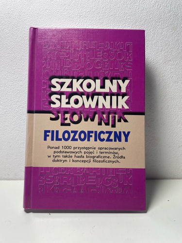 Szkolny słownik filozoficzny 
