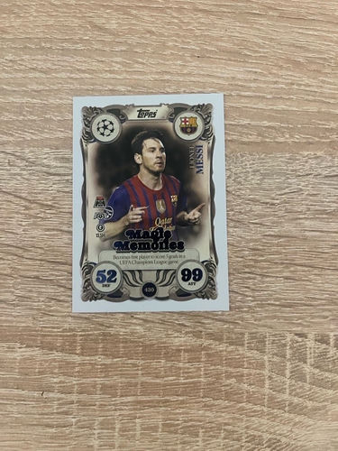 TOPPS MATCH ATTAX 2025-2026 MAGIC
MEMORIES LIONEL MESSI FC BARCELONA 430