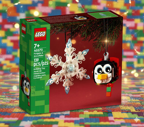 LEGO 40572 - Pingwin i płatek śniegu Penguin & Snowflake