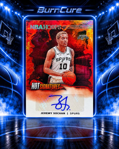 Jeremy Sochan San Antonio Spurs karta NBA z autografem Panini Hoops Hot Signatures Holo